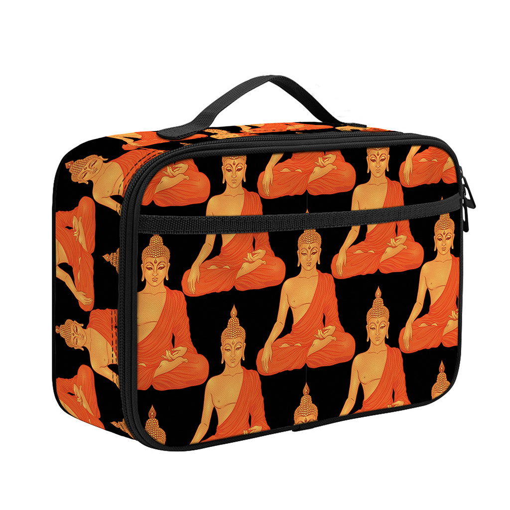 Gautama Buddha Pattern Print Portable Lunch Bag