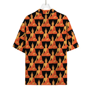 Gautama Buddha Pattern Print Rayon Hawaiian Shirt