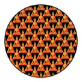 Gautama Buddha Pattern Print Round Floor Mat