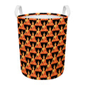 Gautama Buddha Pattern Print Round Laundry Basket