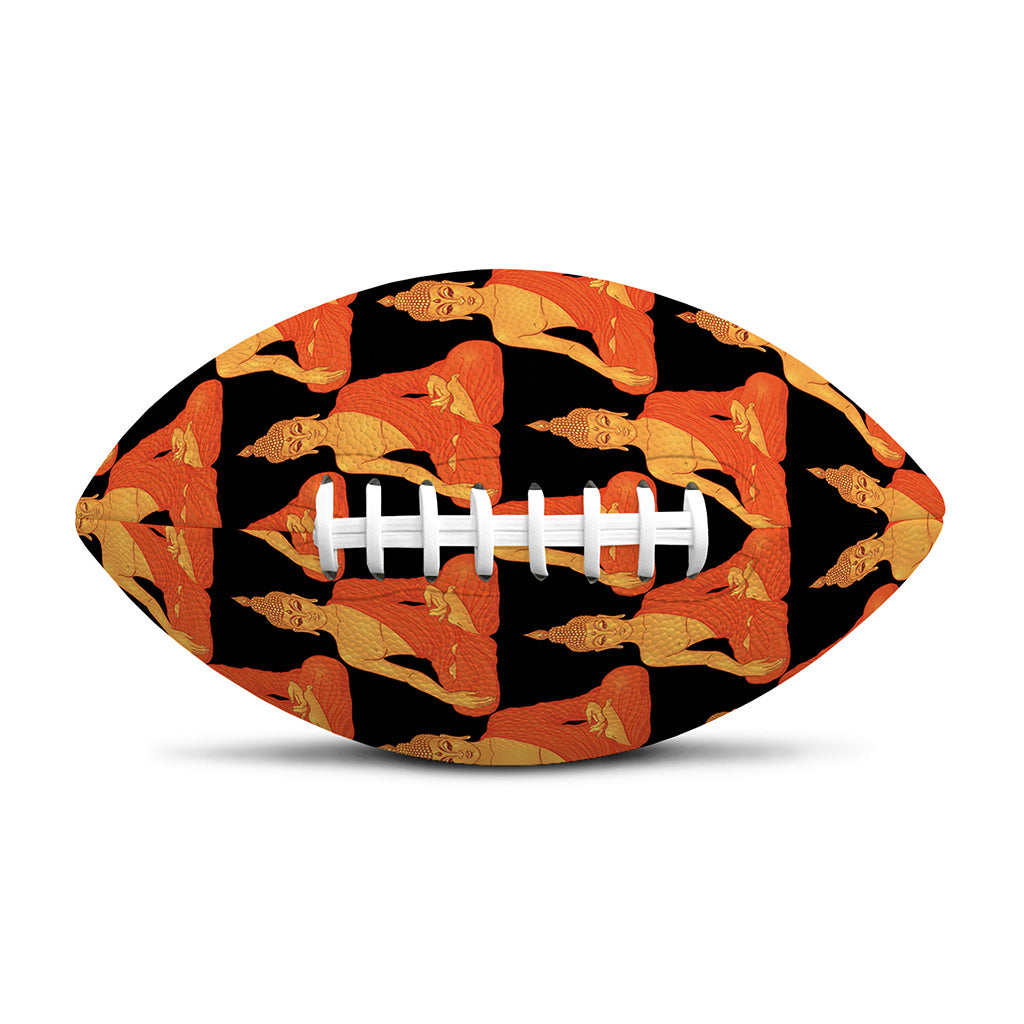 Gautama Buddha Pattern Print Rugby Ball