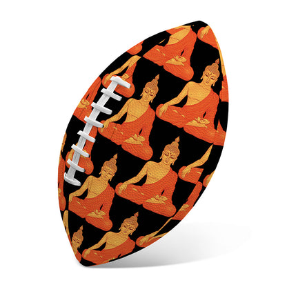 Gautama Buddha Pattern Print Rugby Ball