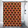 Gautama Buddha Pattern Print Shower Curtain