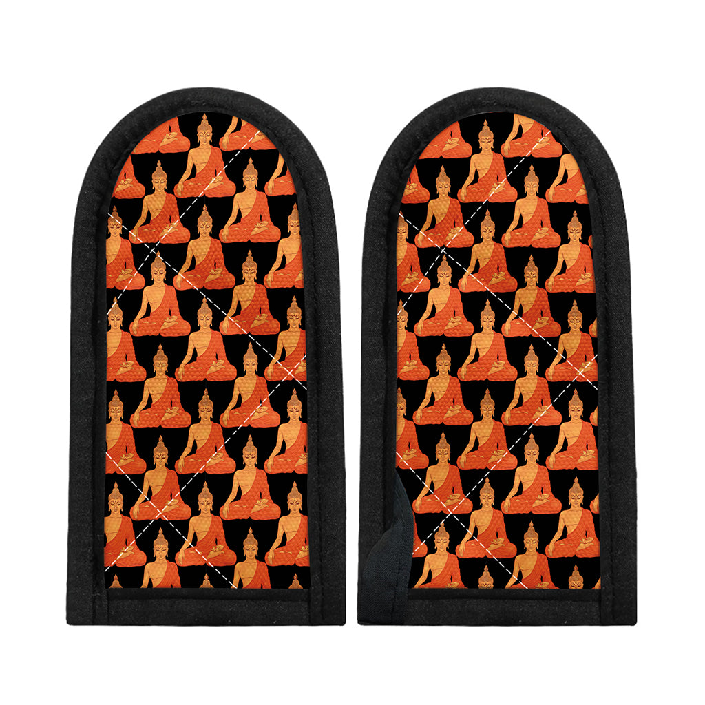 Gautama Buddha Pattern Print Skillet Handle Cover