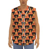 Gautama Buddha Pattern Print Sleeveless Baseball Jersey