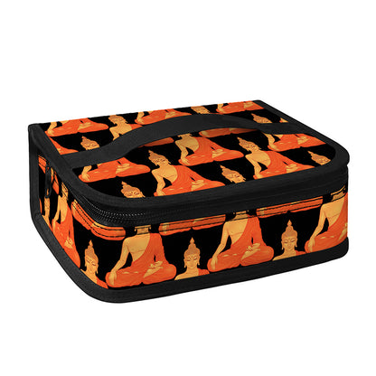Gautama Buddha Pattern Print Small Lunch Bag