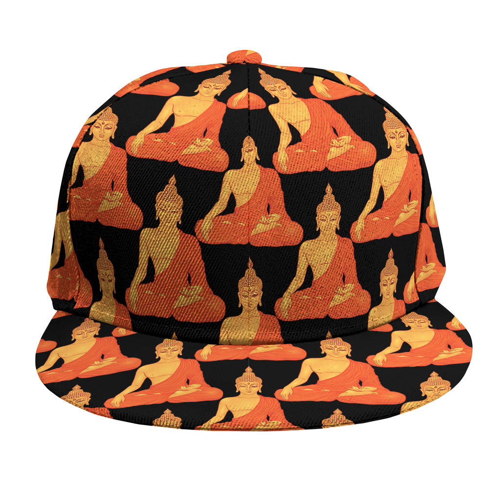 Gautama Buddha Pattern Print Snapback Cap