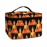Gautama Buddha Pattern Print Travel Makeup Bag