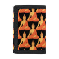 Gautama Buddha Pattern Print Trifold Wallet