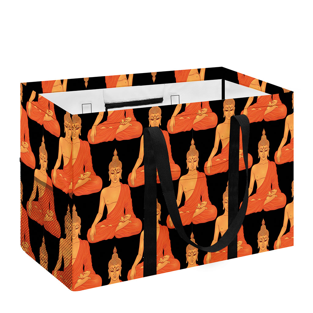 Gautama Buddha Pattern Print Utility Tote Bag