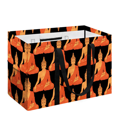 Gautama Buddha Pattern Print Utility Tote Bag