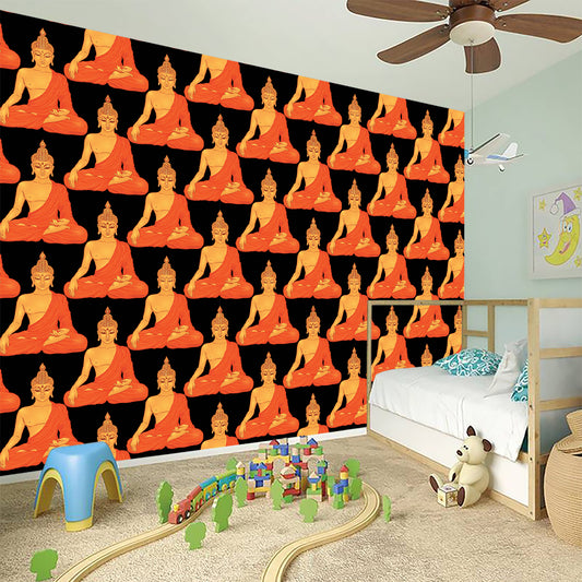 Gautama Buddha Pattern Print Wall Sticker