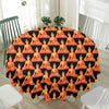 Gautama Buddha Pattern Print Waterproof Round Tablecloth