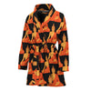 Gautama Buddha Pattern Print Women's Bathrobe