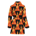 Gautama Buddha Pattern Print Women's Bathrobe