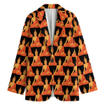 Gautama Buddha Pattern Print Women's Blazer