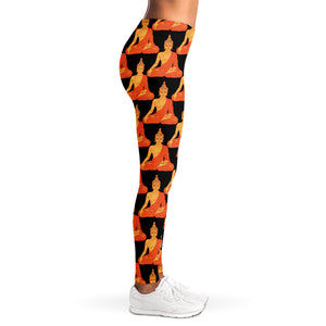 Gautama Buddha Pattern Print Women's Leggings