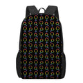 Gay Pride Gender Symbol Pattern Print 17 Inch Backpack