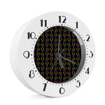 Gay Pride Gender Symbol Pattern Print Alarm Clock