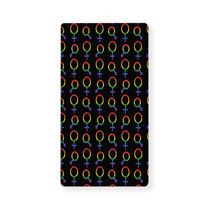 Gay Pride Gender Symbol Pattern Print Baby Crib Sheet