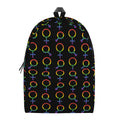 Gay Pride Gender Symbol Pattern Print School Backpack