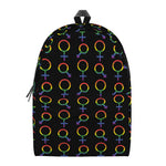 Gay Pride Gender Symbol Pattern Print Backpack
