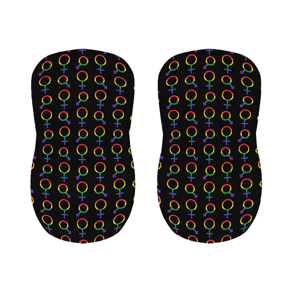 Gay Pride Gender Symbol Pattern Print Bar Stool Covers