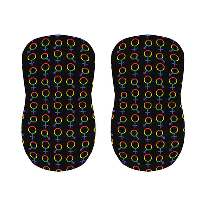 Gay Pride Gender Symbol Pattern Print Bar Stool Covers
