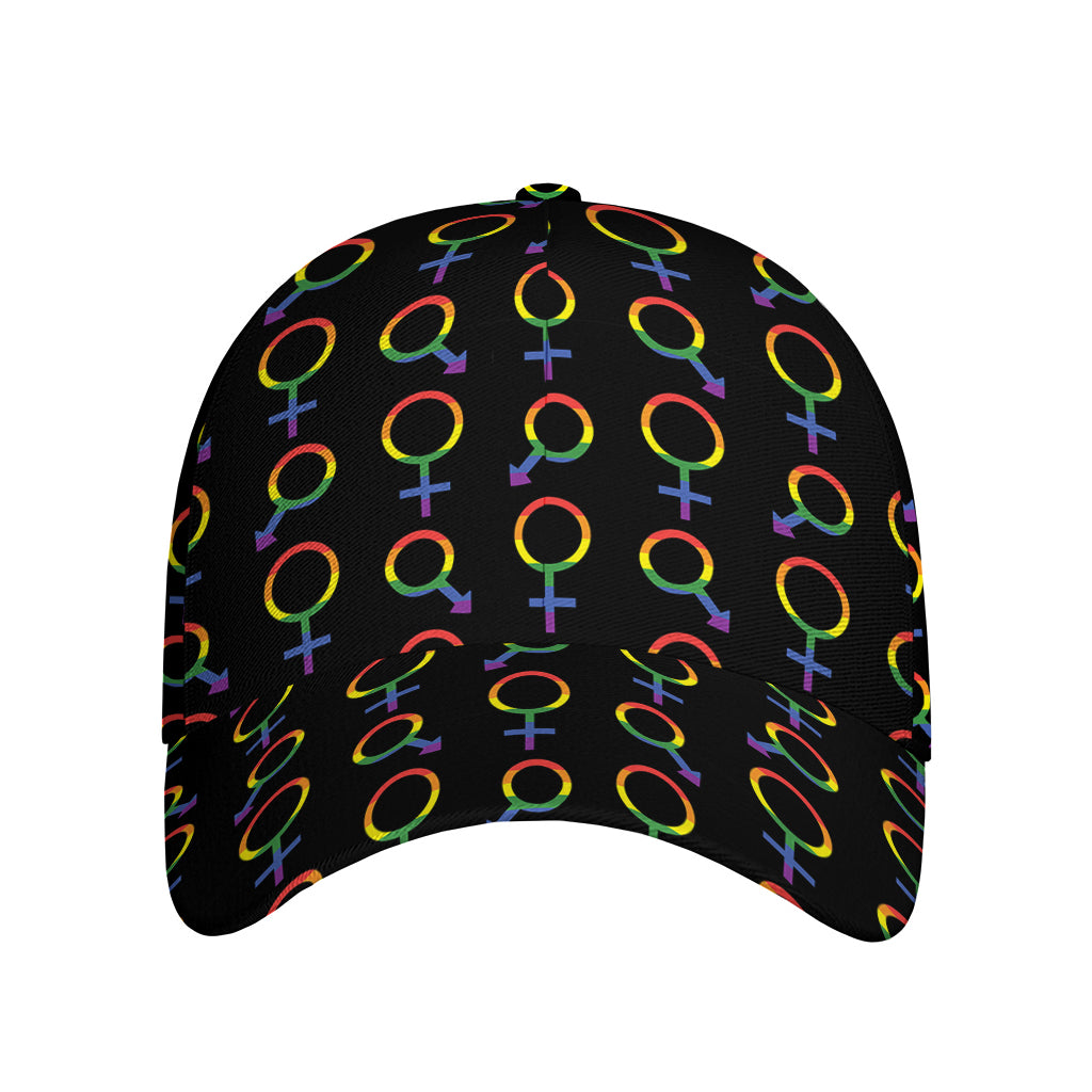 Gay Pride Gender Symbol Pattern Print Baseball Cap