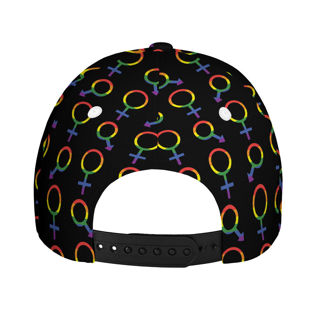 Gay Pride Gender Symbol Pattern Print Baseball Cap