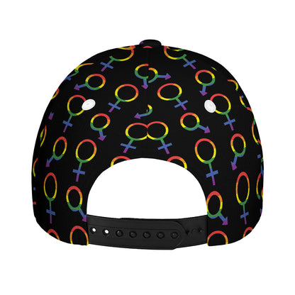 Gay Pride Gender Symbol Pattern Print Baseball Cap