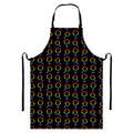 Gay Pride Gender Symbol Pattern Print Bib Apron With Pocket