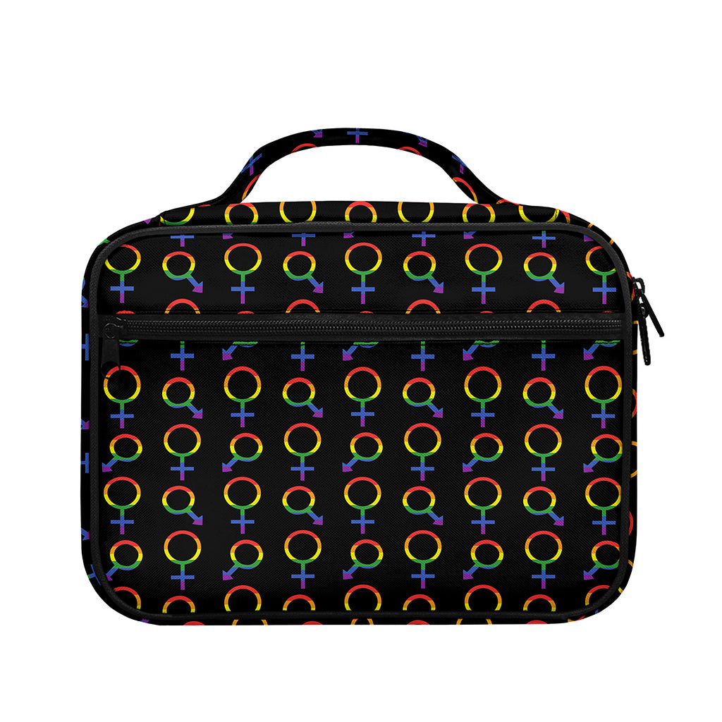 Gay Pride Gender Symbol Pattern Print Briefcase Bible Bag
