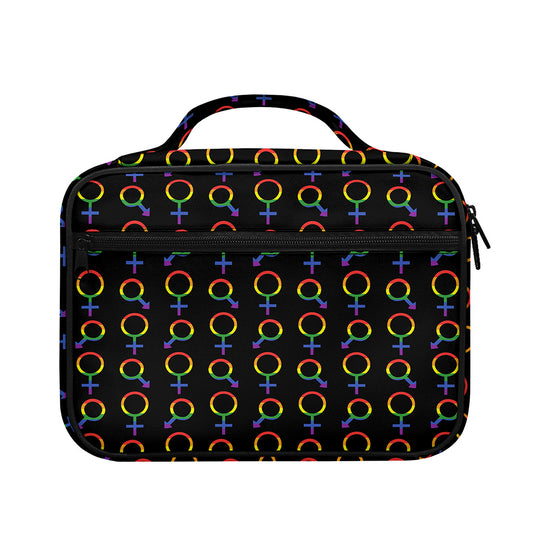 Gay Pride Gender Symbol Pattern Print Briefcase Bible Bag