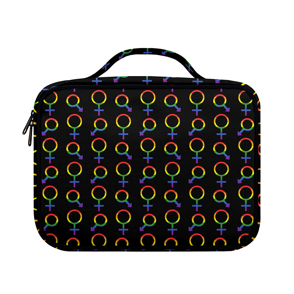 Gay Pride Gender Symbol Pattern Print Briefcase Bible Bag