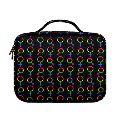 Gay Pride Gender Symbol Pattern Print Briefcase Bible Bag