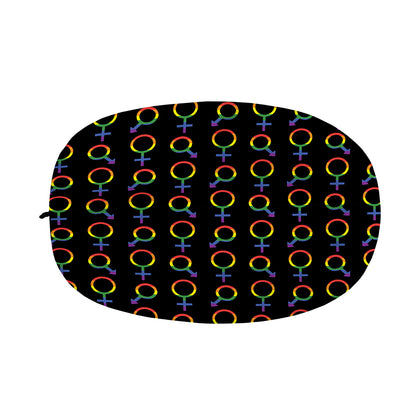 Gay Pride Gender Symbol Pattern Print Car Side Mirror Covers