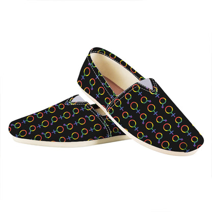 Gay Pride Gender Symbol Pattern Print Casual Shoes