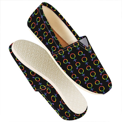 Gay Pride Gender Symbol Pattern Print Casual Shoes