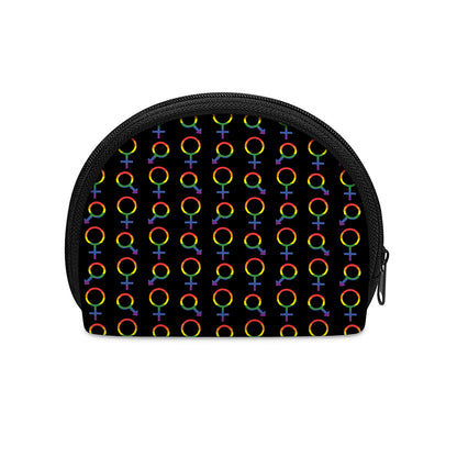 Gay Pride Gender Symbol Pattern Print Coin Purse