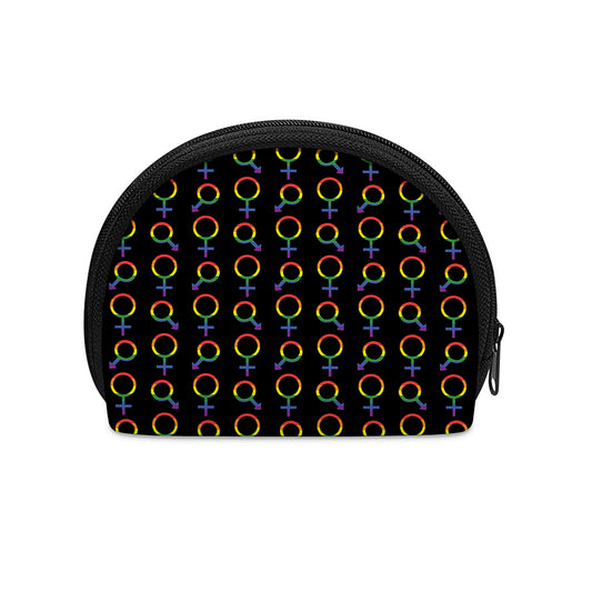 Gay Pride Gender Symbol Pattern Print Coin Purse