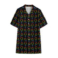 Gay Pride Gender Symbol Pattern Print Cotton Hawaiian Shirt