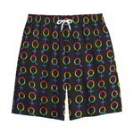 Gay Pride Gender Symbol Pattern Print Cotton Shorts