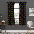 Gay Pride Gender Symbol Pattern Print Grommet Curtain Panels