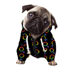 Gay Pride Gender Symbol Pattern Print Dog Zip Up Hoodie