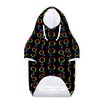 Gay Pride Gender Symbol Pattern Print Dog Zip Up Hoodie