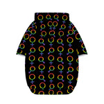 Gay Pride Gender Symbol Pattern Print Dog Zip Up Hoodie