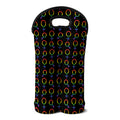 Gay Pride Gender Symbol Pattern Print Double Neoprene Wine Tote