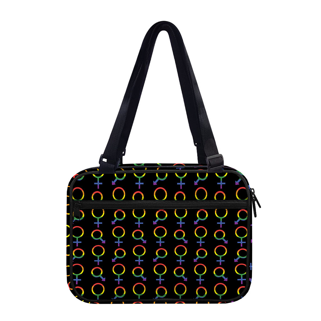 Gay Pride Gender Symbol Pattern Print Double Strap Bible Bag