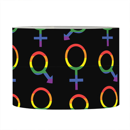 Gay Pride Gender Symbol Pattern Print Drum Lamp Shade